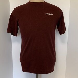 Patagonia Men's Dark Red Short Sleeve Tee